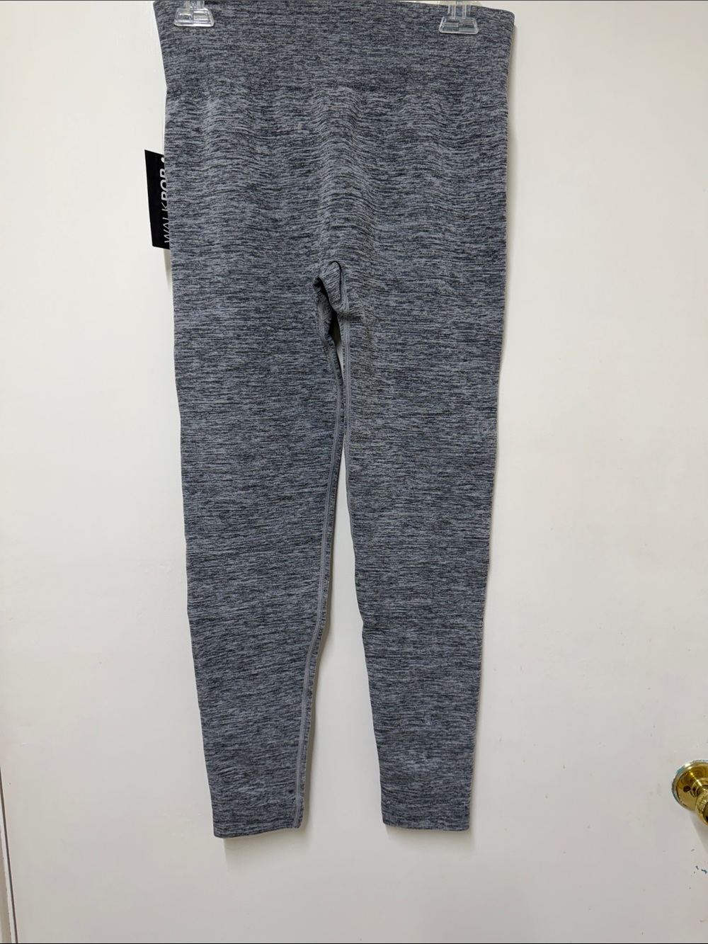 Women's Grey Heather High-Waist Leggings - Picture 2 of 3